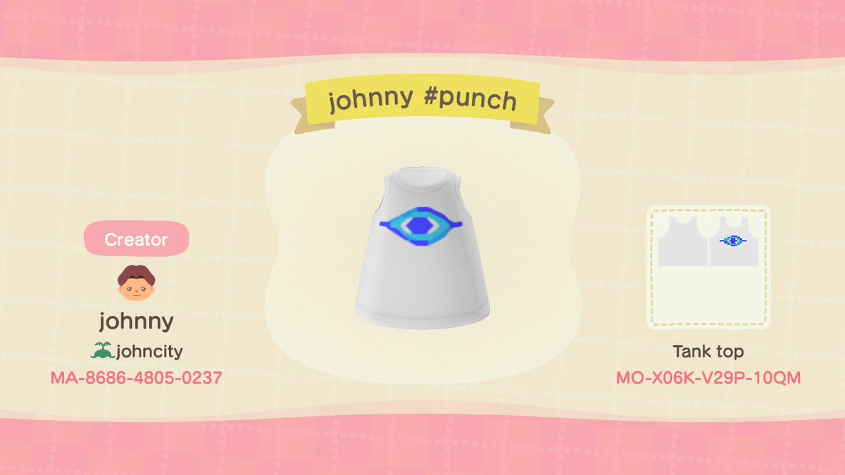 johnnycrossing's tweet photo. hello! i recreated johnny’s top from punch 💙 feel free to use it!! https://t.co/CCBgwdMBb6