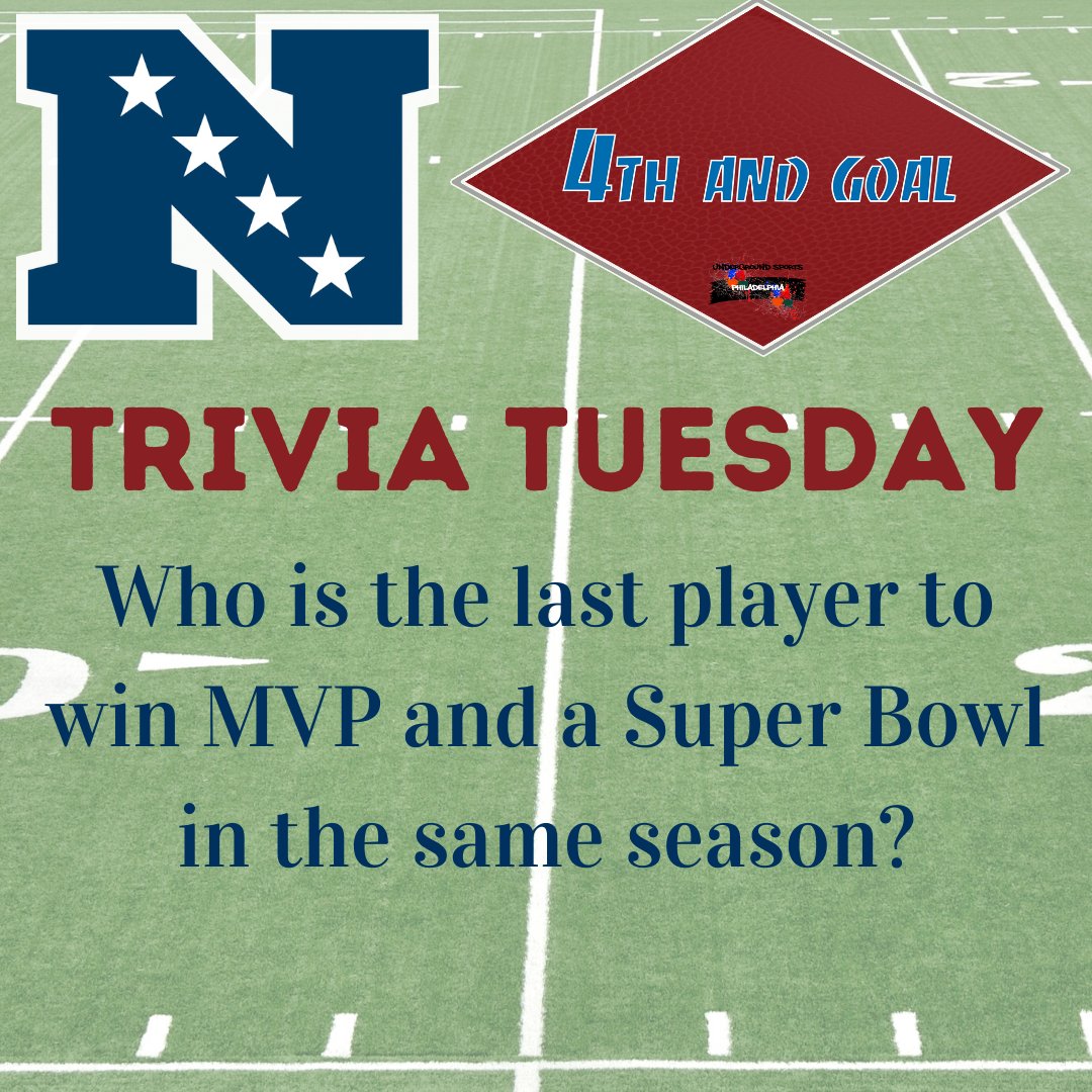 TRIVIA TUESDAY IS BACK!! 

Answer the question below correctly by responding or DM and you will be a topic that we have to discuss on a future show! 

First question:
#NFLTwitter #NFLDiscussion #NFLTrivia #4AGTrivia