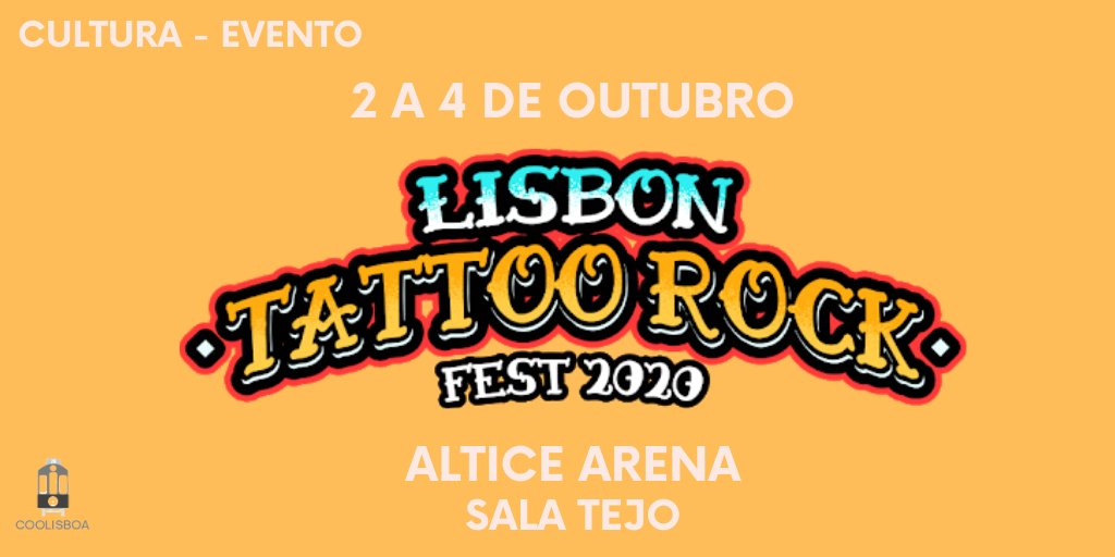 CooLisboa's tweet photo. Fanático por tatuagens? Então este é o sítio certo para ti! Nos dias 2, 3 e 4 de Outubro aparece na Sala Tejo do Altice Arena e perde-te na imensidão deste evento. Sabe mais em https://t.co/JbDymADlFi https://t.co/GegPO4s1MM