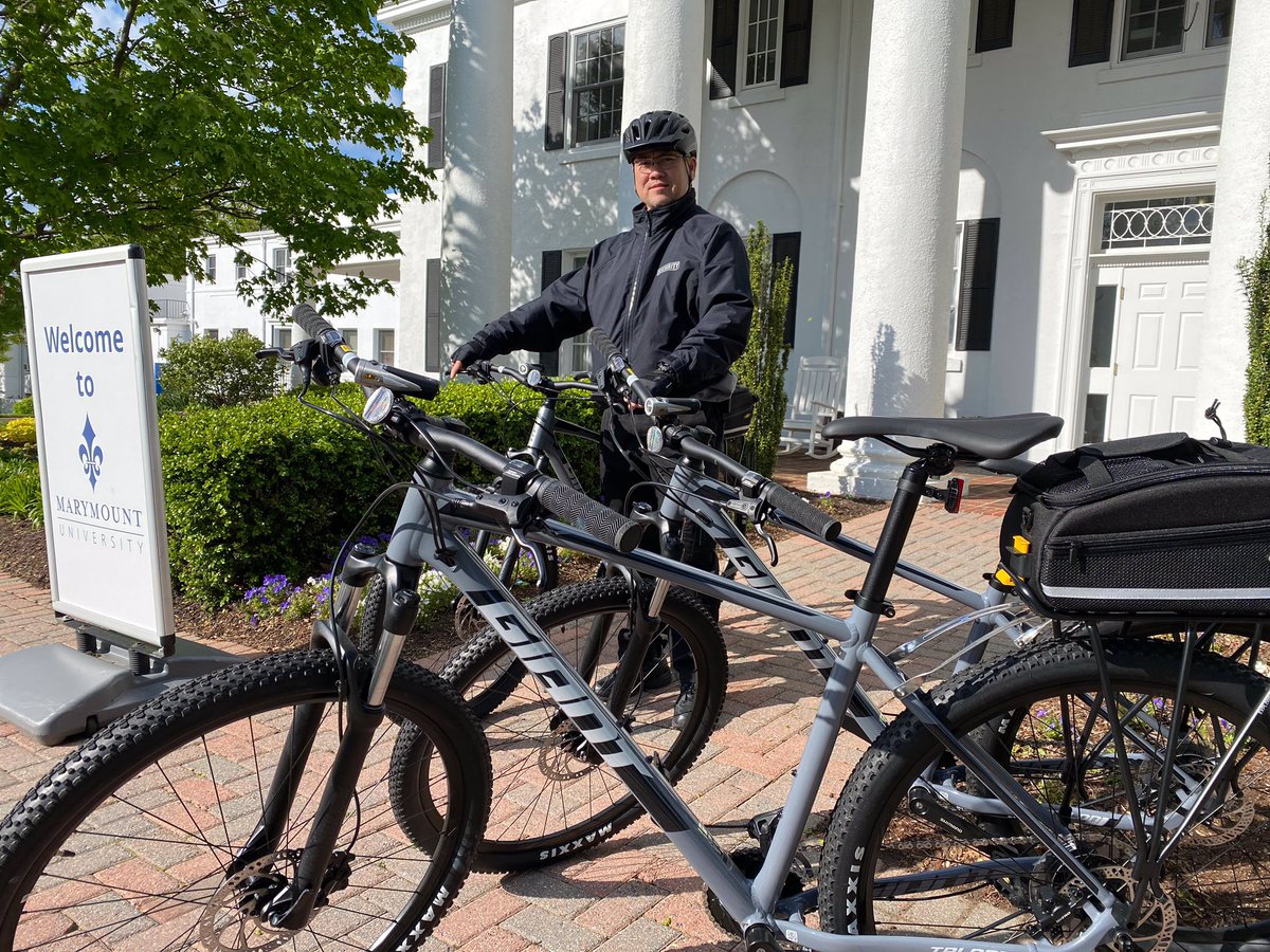 marymountsafety's tweet photo. Last week Campus Safety completed certified Public Safety Bike Training in partnership Arlington County Police and IPMBA. Looking forward to seeing you all soon and to continue to enhance safety for the Marymount community. https://t.co/Qd62RMSCvf