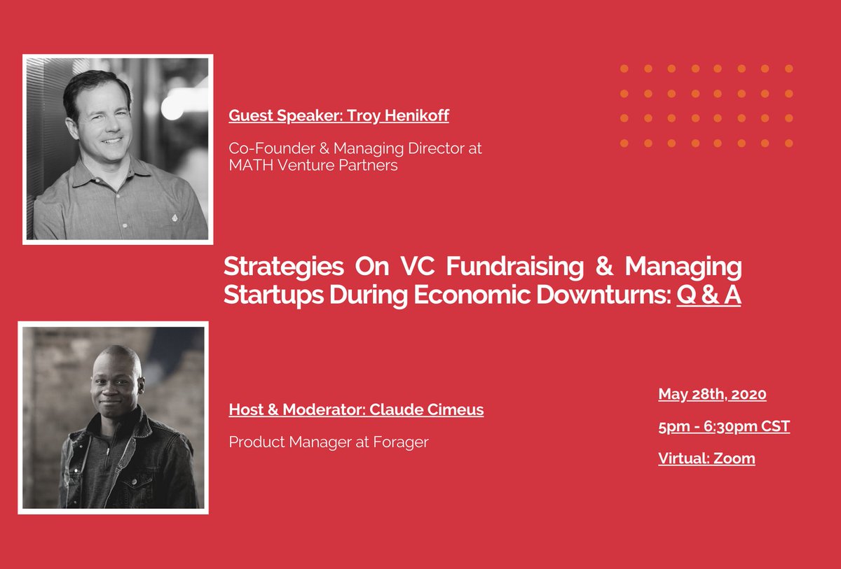 Oh, look - two of my faves talking shop.  This should be time well spent.  <a href="/TroyHenikoff/">Troy Henikoff</a> <a href="/ClaudeCimeus/">Claude Cimeus 🇭🇹</a>. RSVP link here: relentlessclub.typeform.com/to/tOnYG8