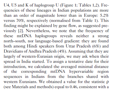 What does it says?1. It directly questions AIT/AMT in its summary2. First migration happened over 50000+ years ago3. 2nd migration happened 30000+ years ago3. Eurasian heritage is similar between north indians and south indians and it didn't give any direction in gene flow