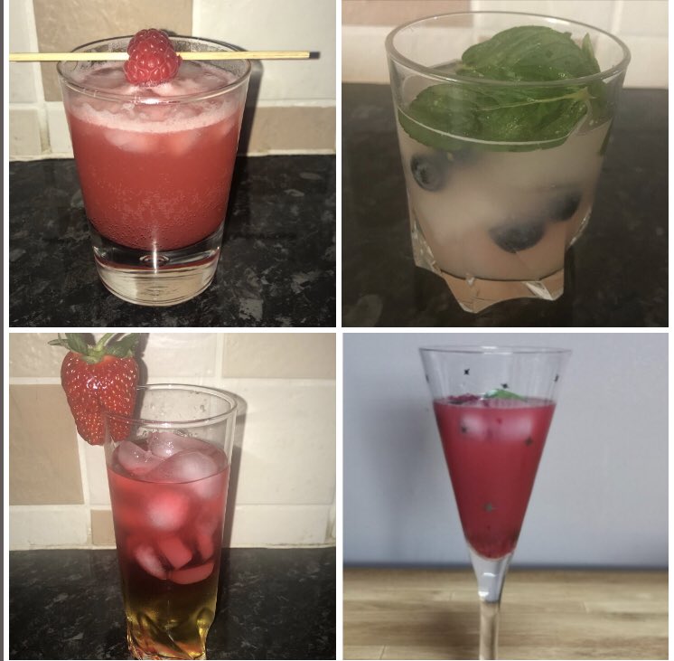 parcstweet's tweet photo. Well, well, well it would appear our learners are giving @FirstDates @MerlinFDC4 @fredsirieix1 a run for their money! Here are just a handful of their Mocktail creations! #learningonlockdown #outstandinglearners #futuretalent @prclatest https://t.co/oUfLa2Uc6H