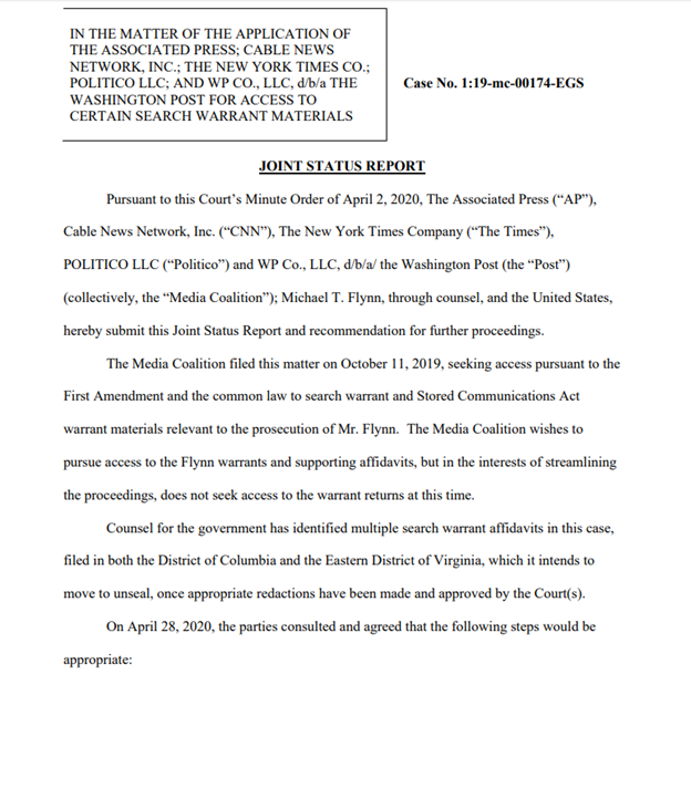 They aren't asking for the contents of the returns anymore. How convenient. THIS is how they got the call with Kislyak. REGULAR WARRANTS.