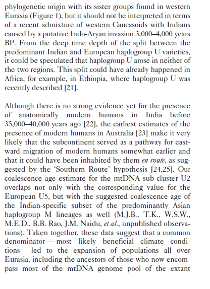 1 & 2. The final migration happened 9000 to 6000 years ago3 & 4. Overwhelming majority of Eurasian DNA lineage is actually from 50000+ years ago and not from 3500 years ago as claimed by AIT/AMT