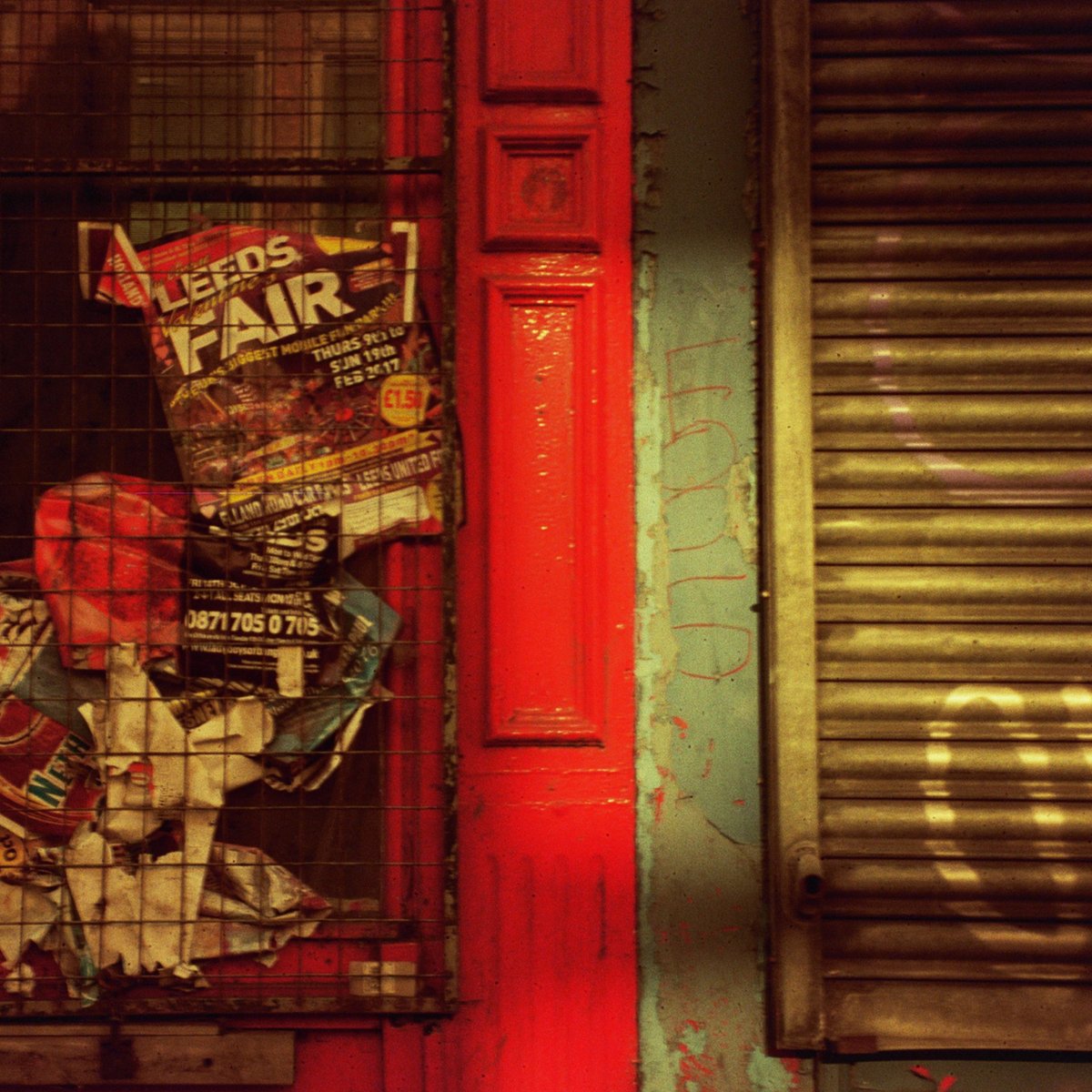 Mel Dewey 4 Title Title Shutters Pine Court Kirkgate 18 Fujifilm Matte Square Photographic Print 21 X 21 Cm For Sale 40 Dm For Details To Purchase Format Analogue