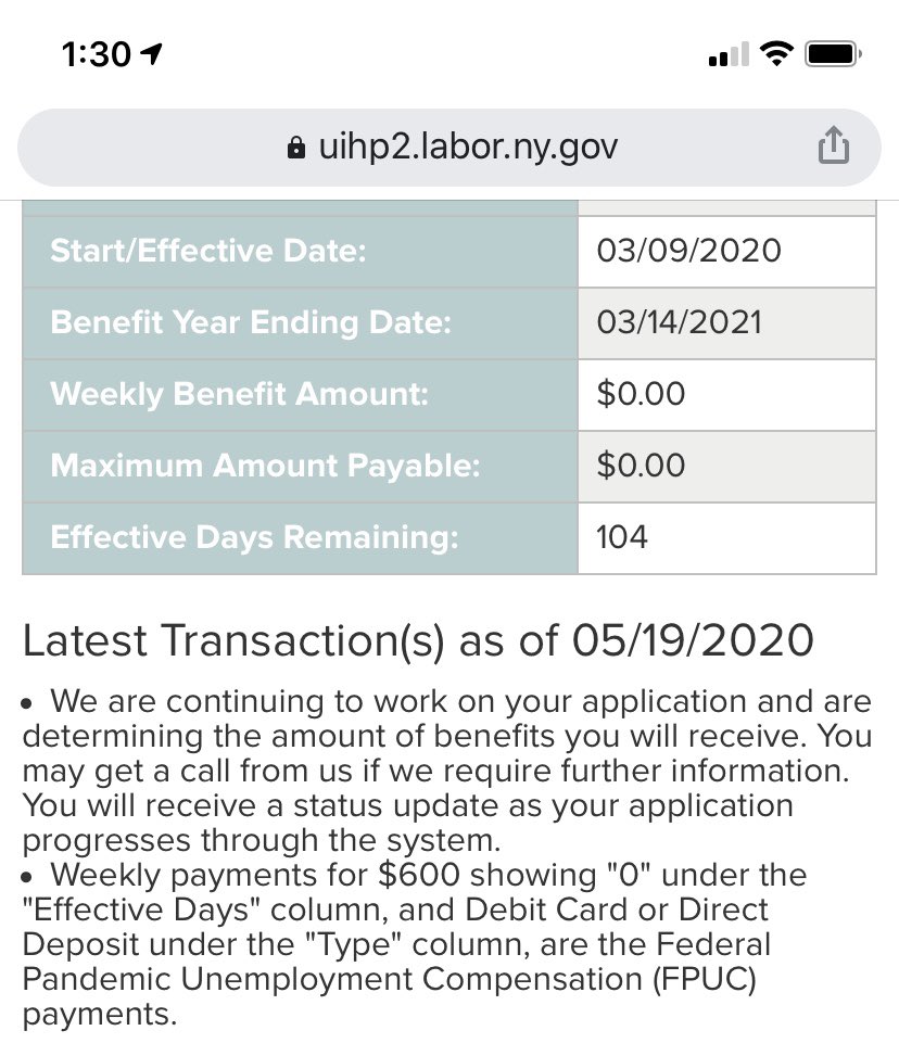 JKresse's tweet photo. @NYSLabor Secretary said there’s only 3 reasons why our claim hasn’t been processed, fraud, missing information or not certifying. I’ve been certifying benefits for 9 weeks. That’s plenty of time to get the missing information that they need for me. Someone needs to call me. https://t.co/bIw04OlZON