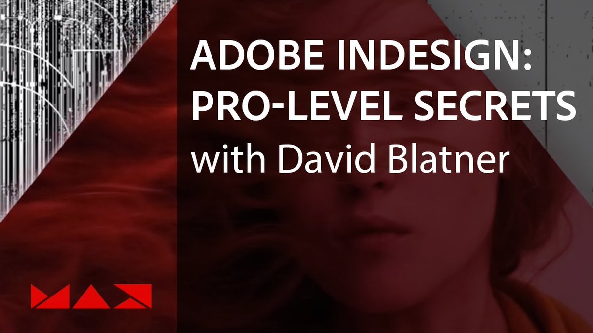 InDesign's tweet photo. Take advantage of all that InDesign has to offer with pro tips from David Blatner including how to improve your productivity by automating layouts and more. Watch the full #AdobeMAX Session: https://t.co/aApUUSiGgg https://t.co/U48NuB7jy2