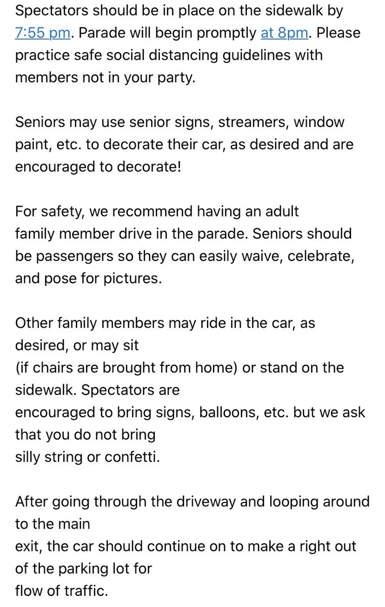 Ughs2020's tweet photo. Check out the info for our SENIOR PARADE this Friday! https://t.co/4QKD5UfpeO