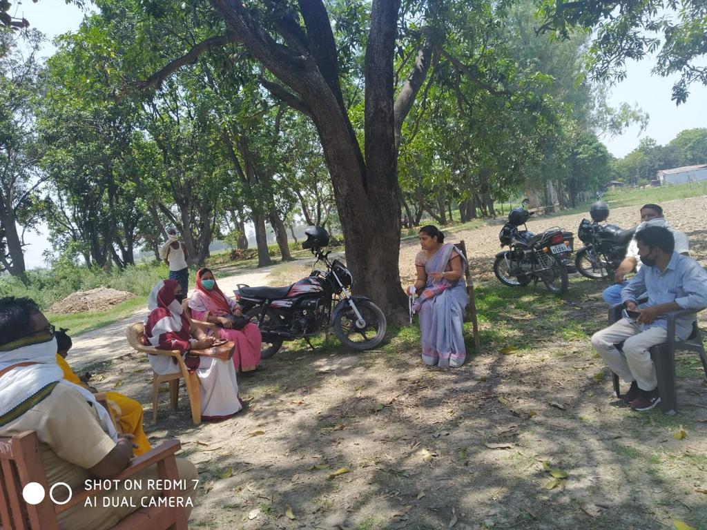 Nigraani samiti ki baithak alampur dhanura me..