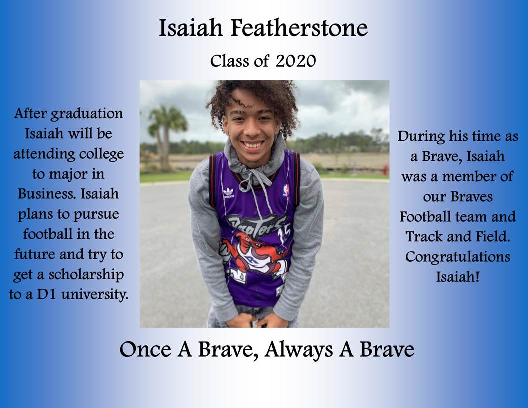 SocasteeHS's tweet photo. #SeniorSpotlight2020 #Classof2020 #SocasteeStrong #onceabravealwaysabrave https://t.co/sHJpxBKq1r