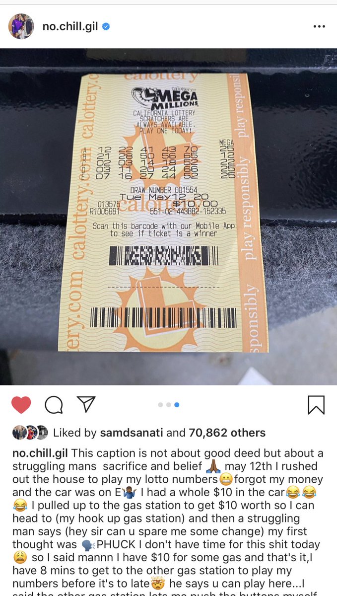 RTNBA's tweet photo. Gilbert Arenas won $300k off a California lottery ticket and a homeless man predicted it...🤯 https://t.co/9vzIbMLUit