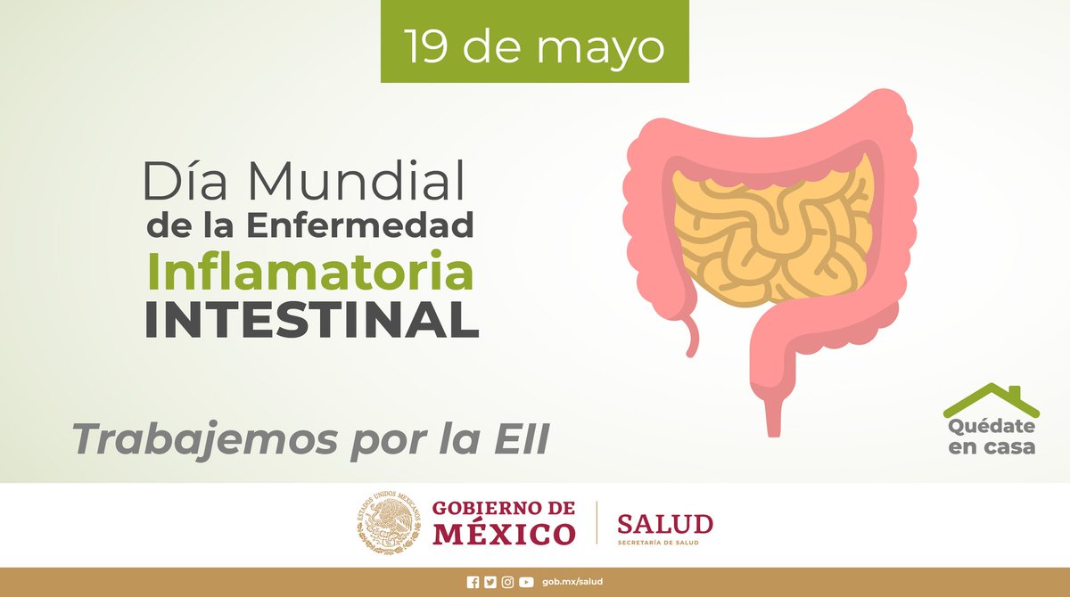 SSalud_mx's tweet photo. Día Mundial de la #EnfermedadInflamatoriaIntestinal. @crohnycuci #DíaMundialDeLaEII https://t.co/mShj3tvxt4