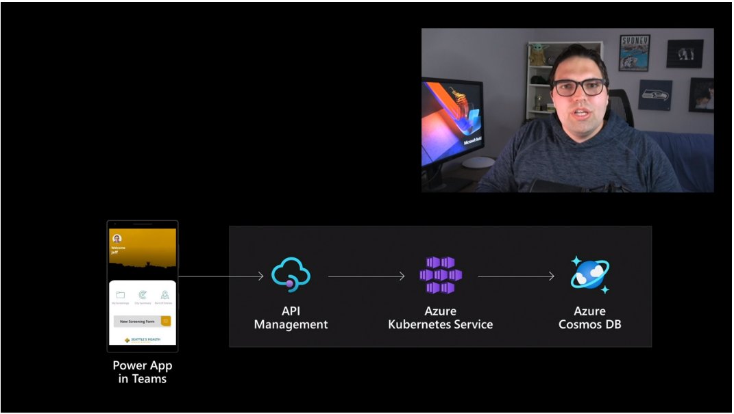 anjCerbolles's tweet image. CovidScreening App to #MSTeams using #PowerApps,
#AzureKubernetes and #CosmosDB
#MSBuild