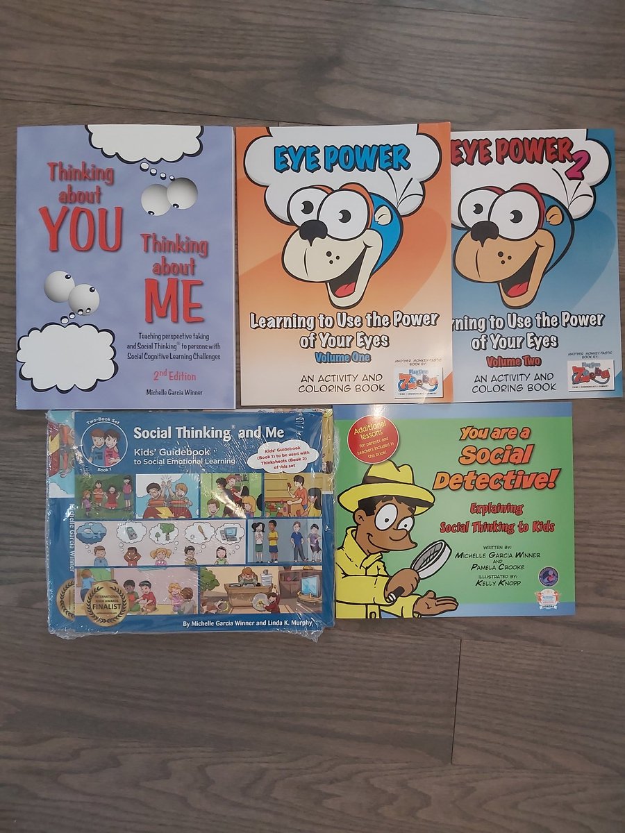 AmyLeungCDA's tweet photo. My @socialthinking books and materials arrived today! Excited to learn more about this framework and methodology and incorporate in my sessions!
#professionaldevelopment #learning #perspectivetaking #SocialEmotionalLearning #socialthinking #communicativedisordersassistant https://t.co/fyPH4tsMNl