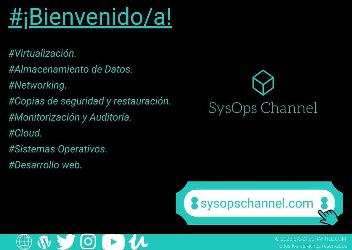 SysopsChannel's tweet image. SysOps Channel nace por mi propia curiosidad y por el interés dentro del mundo IT.
Mi intención es crear y compartir contenido de alta calidad para todos aquellos conocimientos y pensamientos, ya sean personales y/o más técnicos. 
¡Espero que disfrutéis!
¡Muchas gracias!