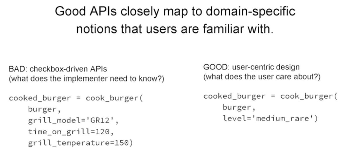 Fantastic talk by <a href="/fchollet/">François Chollet</a>  on designing for a great user experience. Love the hamburger analogy about "what does implementer need to know?" vs. "what does the user care about?" Thx <a href="/OmaymaS_/">oh.my</a> for helping me find it again!
youtu.be/4tO3TfL0QzY