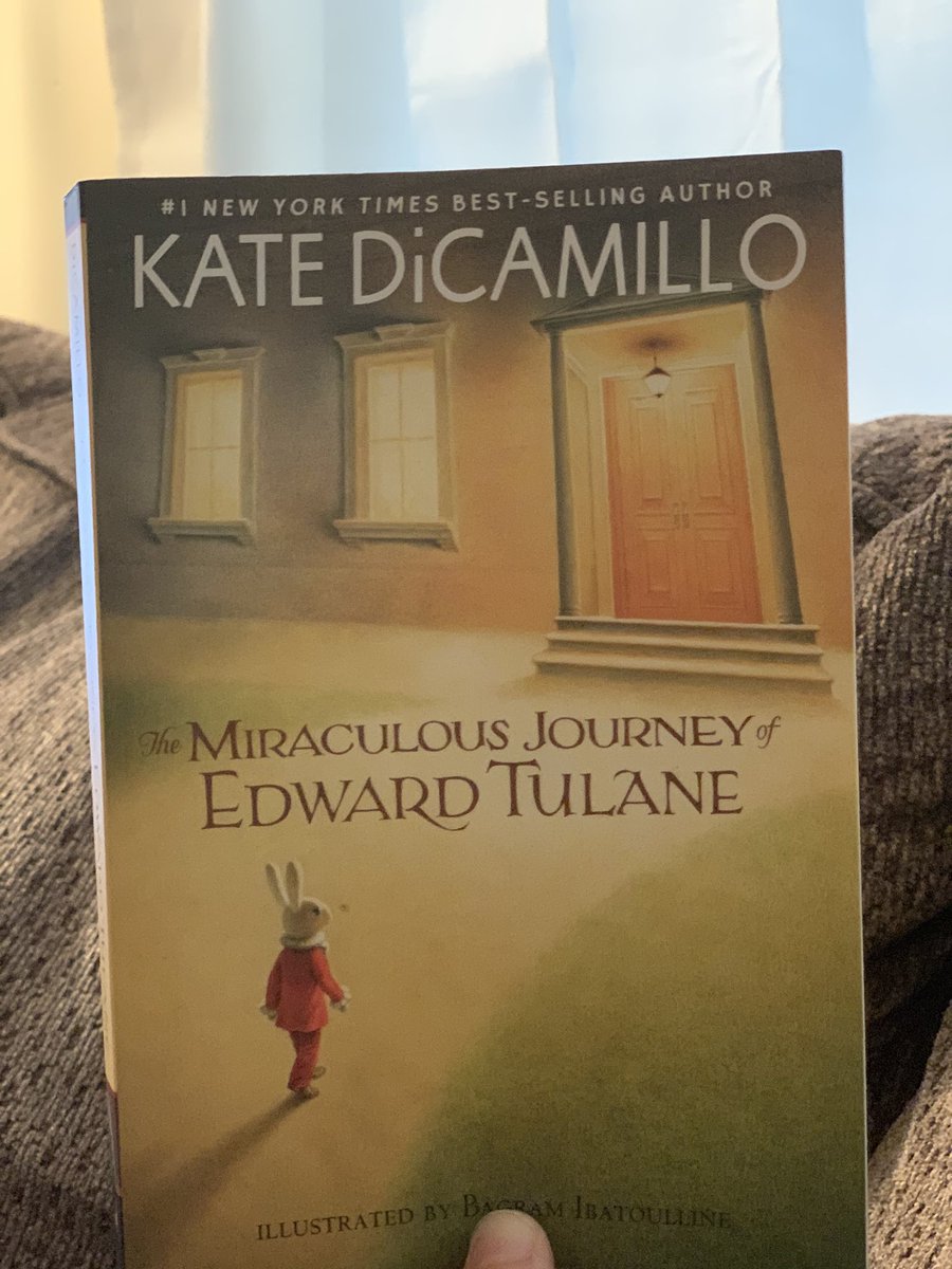 Our class’ current read aloud! Really enjoy connecting with my students each week over Zoom with this book. I read this book last spring with my students when I was student teaching, so it’s extra special to me! 📚🐰😍 #KateDiCamillo #WeAreDPS #readingisthinking @theCreekDPS