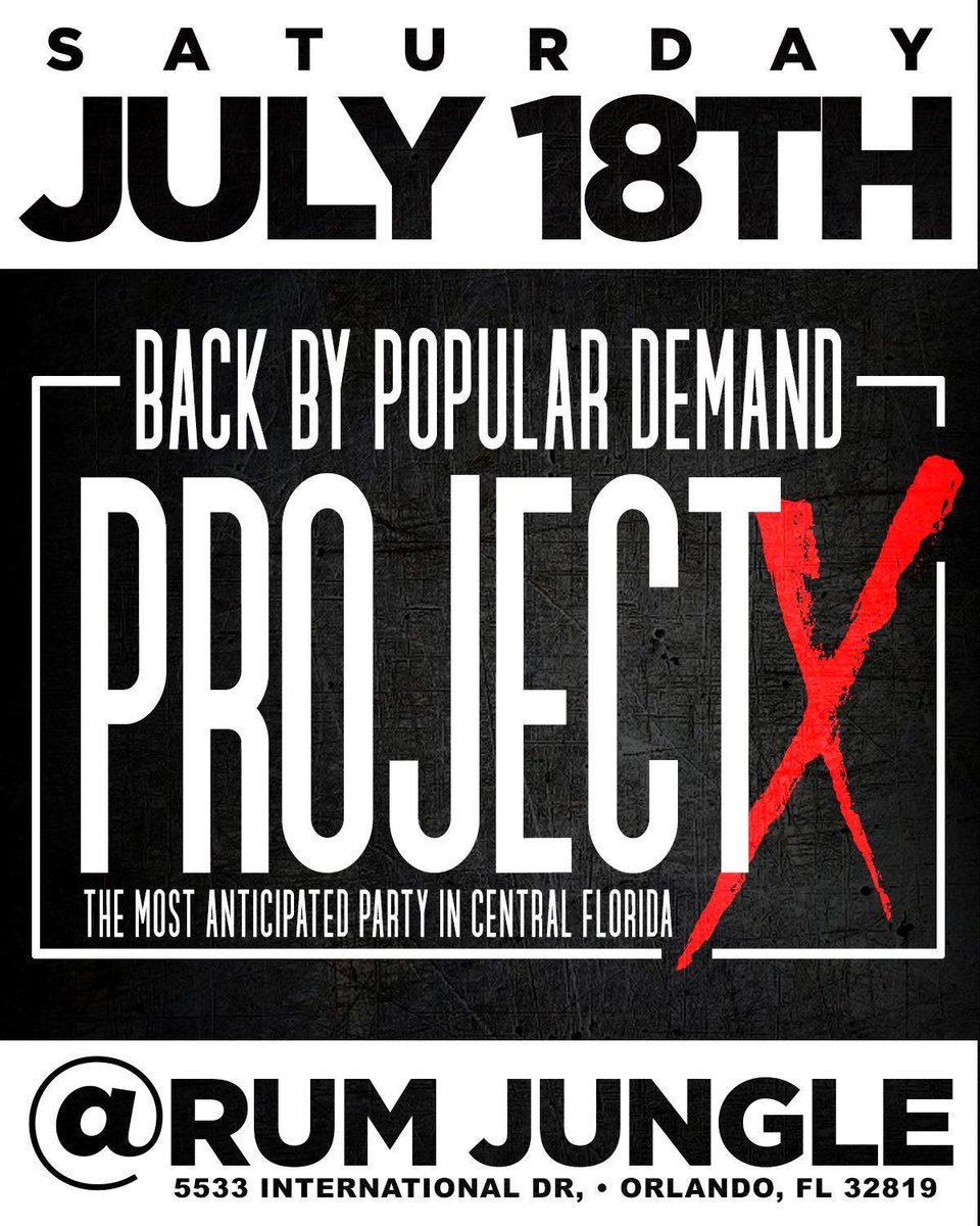 1ProjectXPromo's tweet photo. #OrlandoNightLife #RumJungle https://t.co/WTeB3ZVgsu