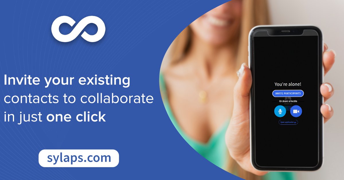 sylapsinc's tweet photo. Still teleworking ? 💻
Continue to interact with your employees through #videoconferencing 📳 Invite your colleagues to a #virtualmeeting on Sylaps.
Just one click ! #MeetWithAnyoneNow https://t.co/jSLeQjmr5E