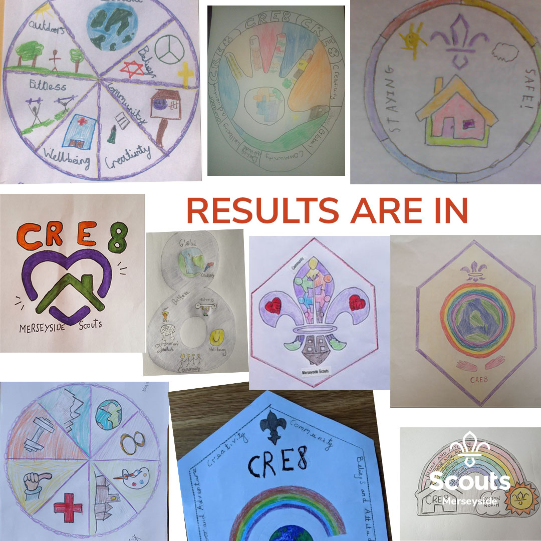 MerseysideScout's tweet photo. Tomorrow we will be announcing the winner of our fabulous Cre8Challenge Badge Competition. Thank you for entering over 250 designs were sent in and you voted for the final 10. 

With over 1200 votes we now have a winner. Tune in tomorrow for the winner. 

#cre8challenge #scouting https://t.co/cttZQdYT6T