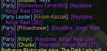 Keys rerolled this week:
11x King's Rest
9x Tol Dagor
8x Siege
7x Temple
6x Underrot
5x Junkyard
2x Waycrest Manor
2x Shrine
2x Motherload
2x Atal'Dazar
2x Freehold
0x Workshop

Hope for a better key system in Shadowlands : )