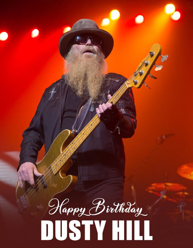 Happy Birthday to Dusty Hill of   Did you see them at Park in September 2017?! 