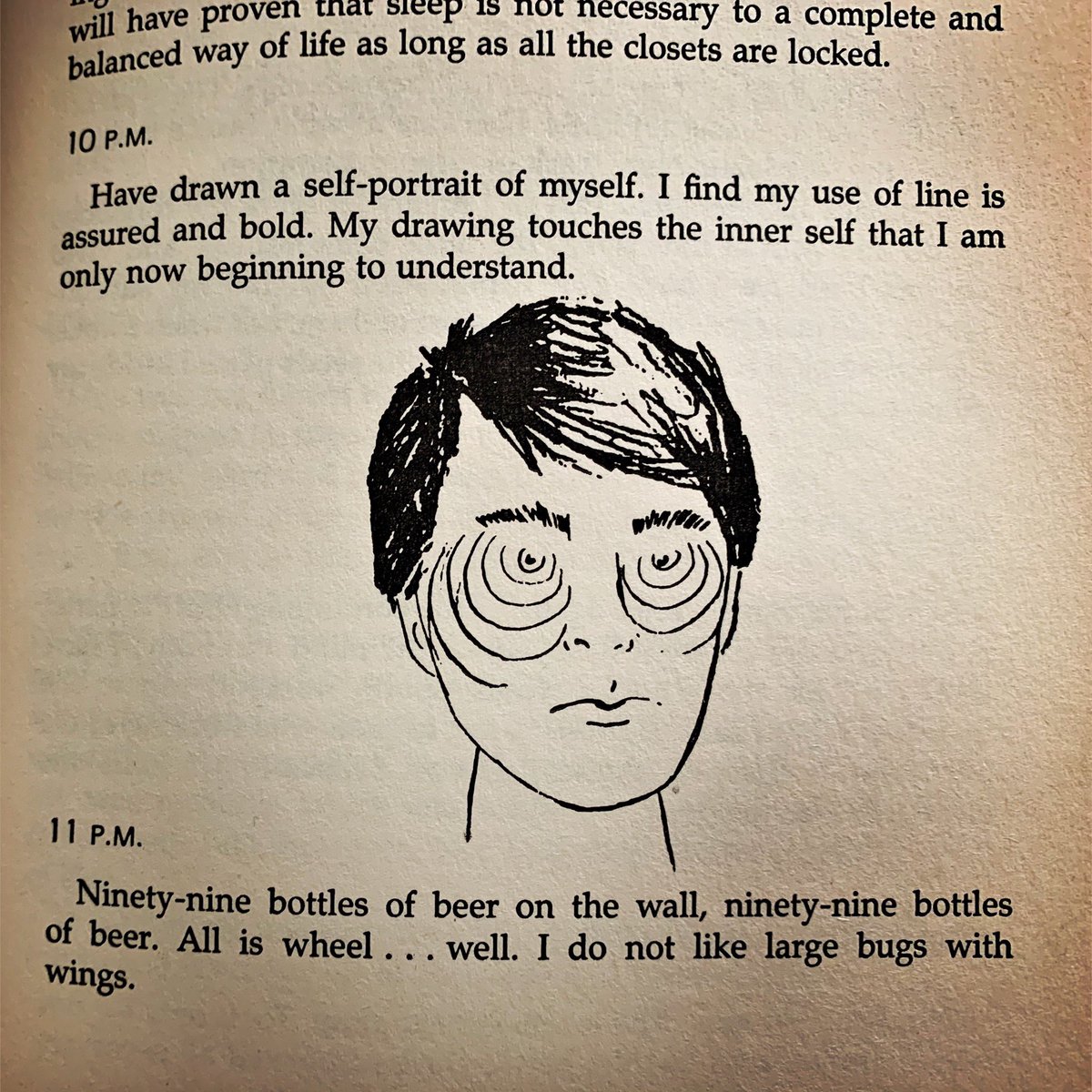 PeaksPostcards's tweet image. Agent Cooper’s self portrait. 🏔🏔 @Kyle_MacLachlan #twinpeaks