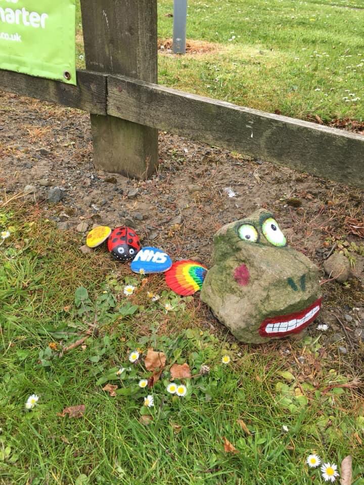 The Allendale Worm <a href="/Allendale_Sch/">Allendale Primary</a>. Bring you decorate stones, pebbles and shells to help our #community Worm grow. #lamptonworm is an ancestor #KeyWorkers #ThankYouNHS #ThankATeacherDay