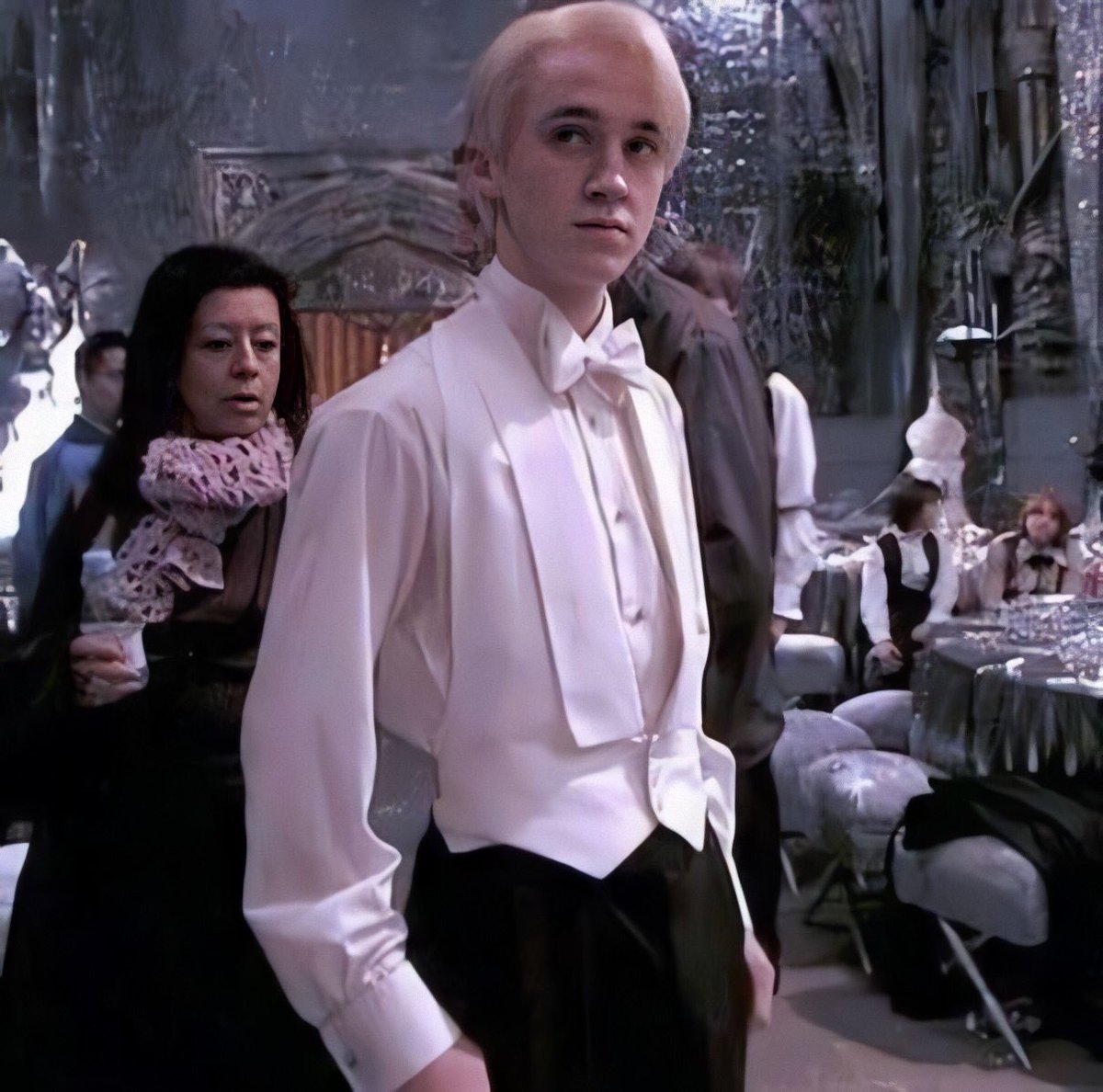 ً on Twitter: "you're telling me draco wore THIS to the yule ball and he  didn't get ONE scene?… "