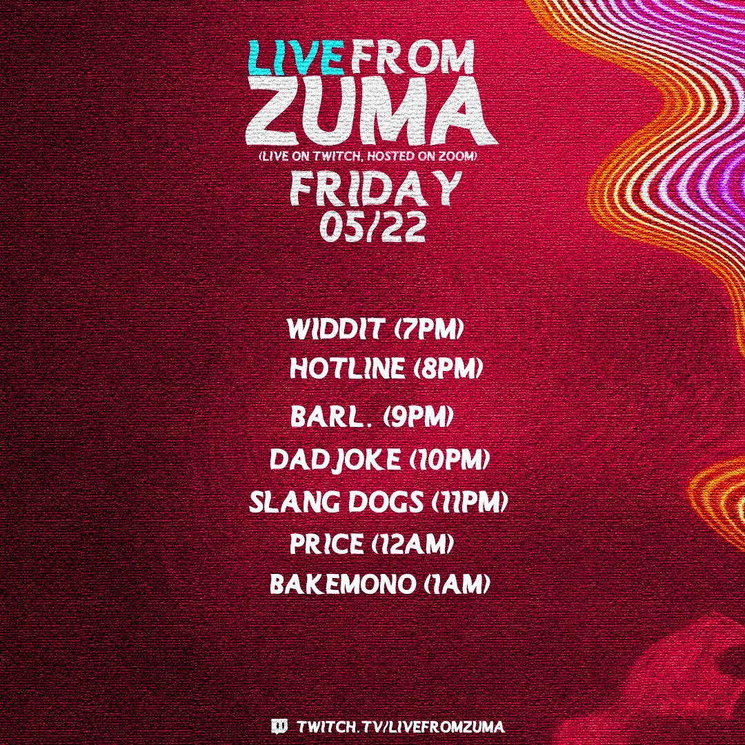 realwiddit's tweet photo. Set times are out!!! Catch me Friday, day 3 at 7pm pacific time, 9pm central. Festival starts Wednesday and is also filled with heat all 3 days!!! Twitch account at the bottom of the pic! I’ll post a direct link tomorrow! #widdit https://t.co/TPAxUdLpiz