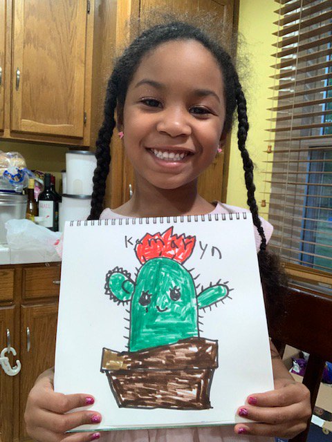 MalcolmMustangs's tweet photo. More sculptures and a cute cactus drawing by our talented artists! #CCPSCreates https://t.co/OE5agppTna