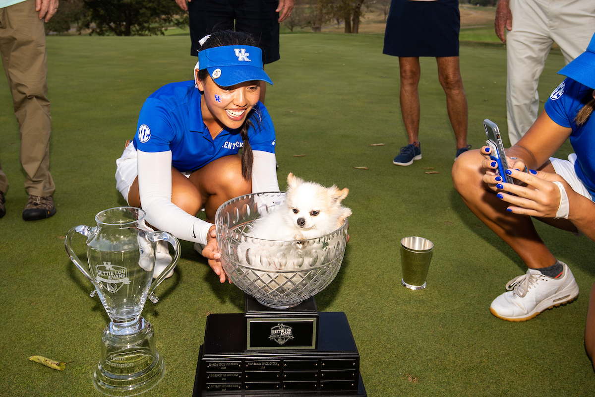 KentuckyWGolf's tweet photo. Both have played such huge parts in our program evolution that resulted in two team championships and a No. 25 ranking this season. 

@SarahShip16 has played in 37 events with 99 rounds played. @jchang1020 has appeared in 25 events with 68 rounds. https://t.co/veMvBCfd92