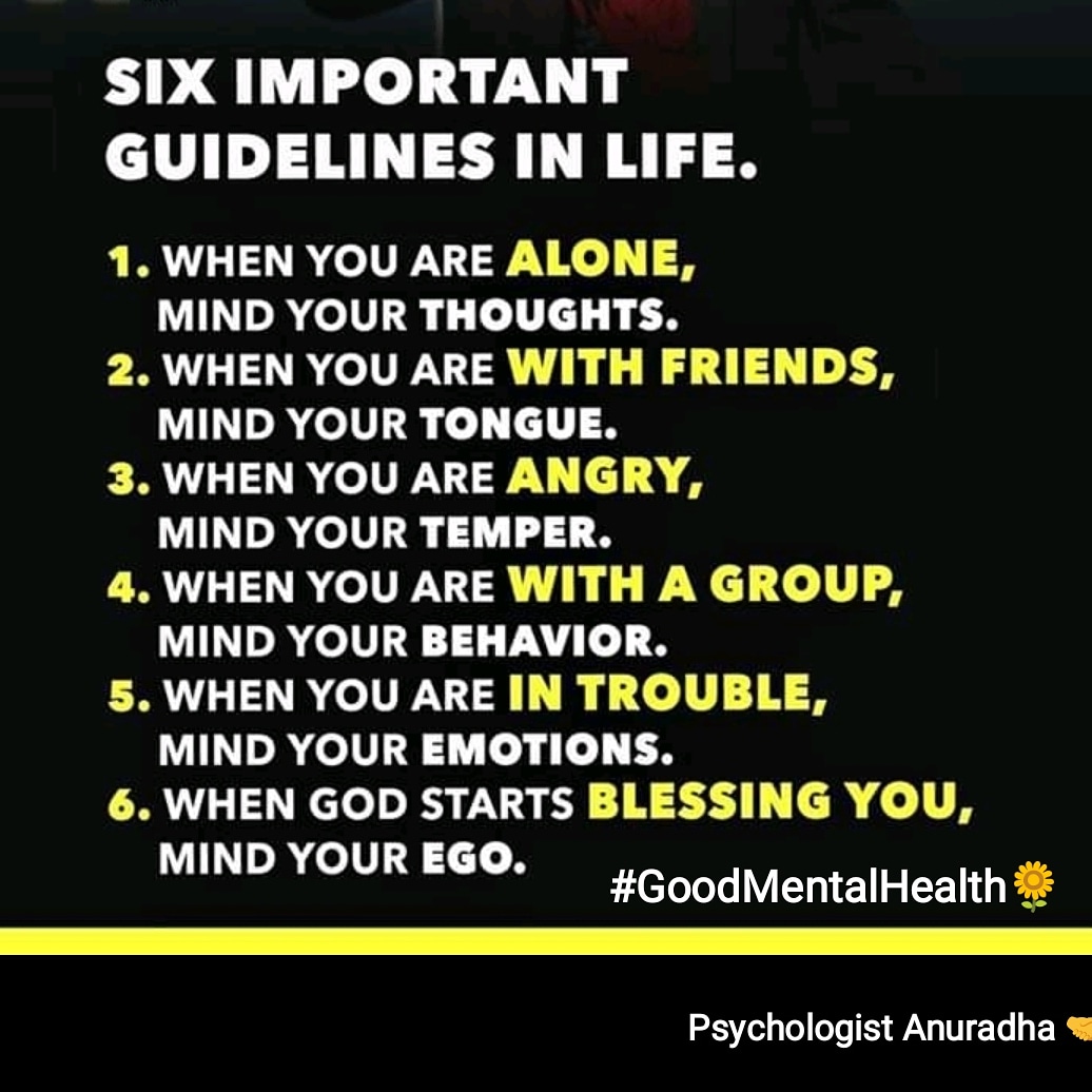 GoodMentLHealth's tweet image. #importantguidelines #goodmentalhealth