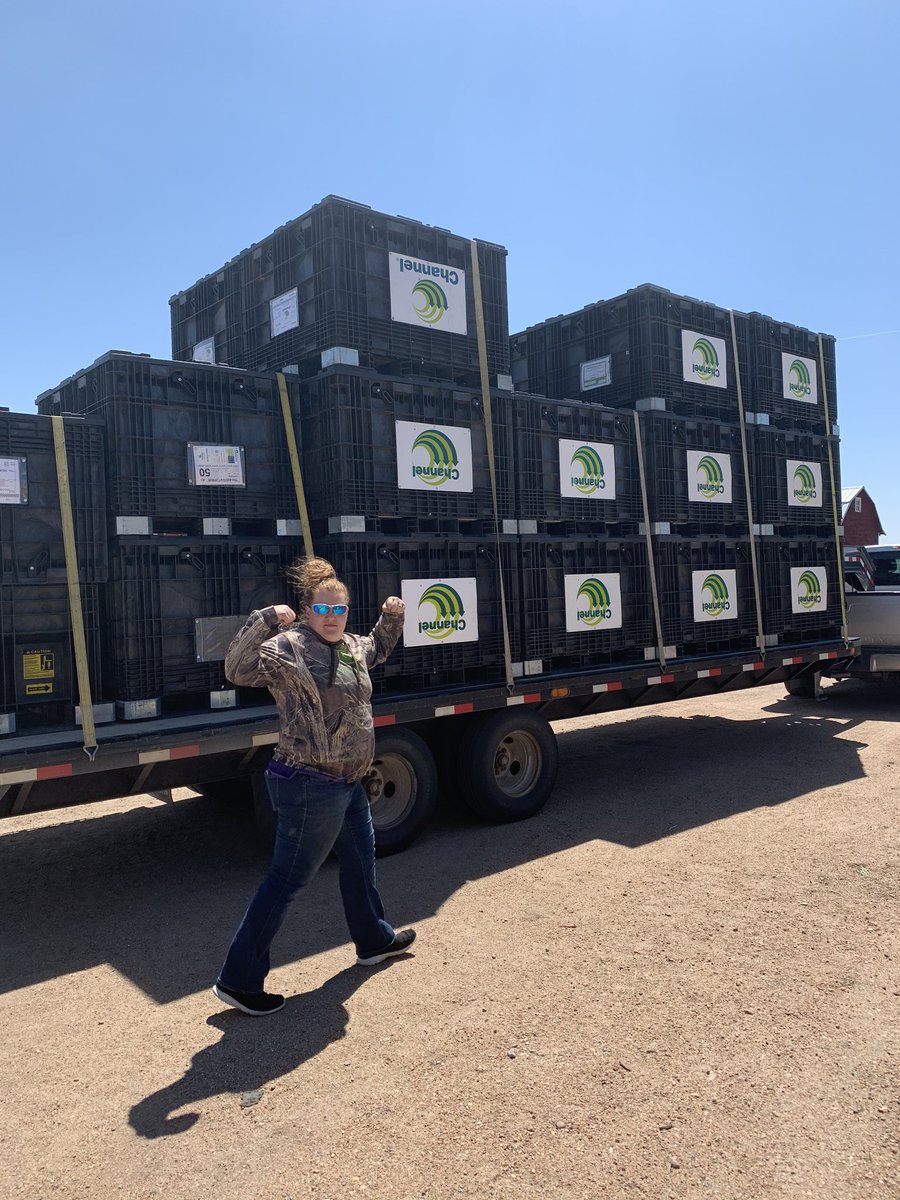 cowsncornag's tweet photo. @krobb_18 flexing after flipping some  @ChannelSeed boxes to take back to the shop.  #plant2020 winding down out here in the west https://t.co/mwH2laTp4y