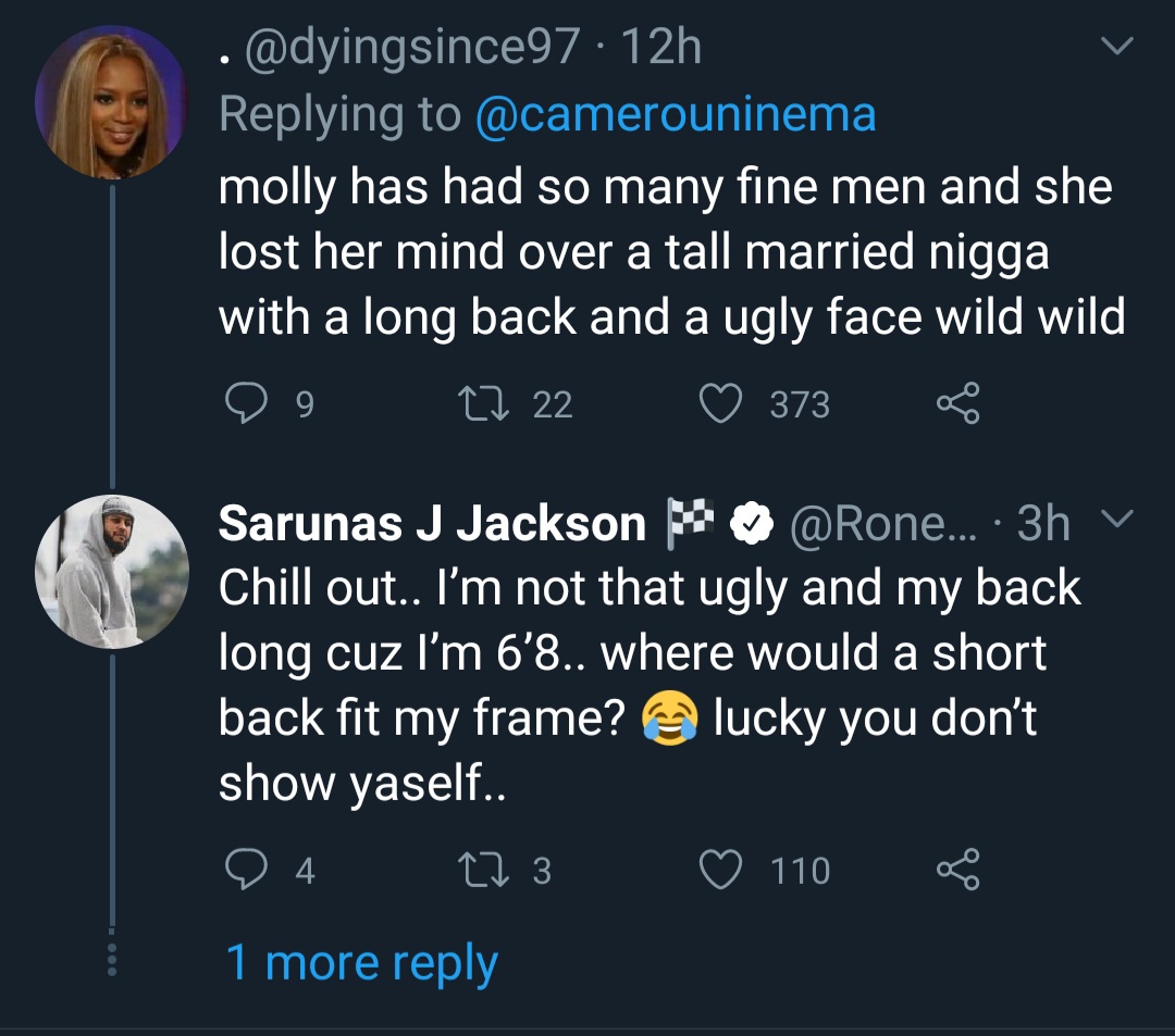 missstifffany's tweet image. The fact that @RoneJae responded to this tweet just made my day. One time for the tall, light skin men! #InsecureHBO #Longback