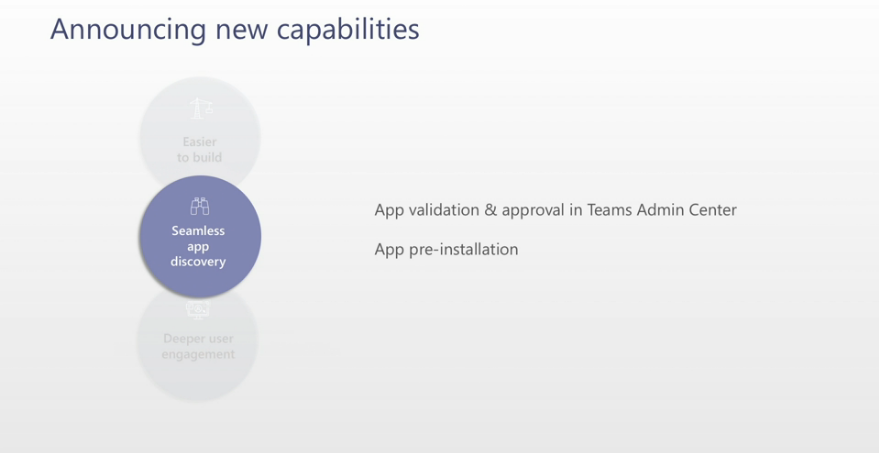 msanthakumara's tweet photo. Announcing new capabilities
- App validation and approval in Teams Admin center
- App pre-installations
#MSBuild #MSBuild2020 @MicrosoftTeams #teamsappdevelopment #teams https://t.co/3YPZASpc33