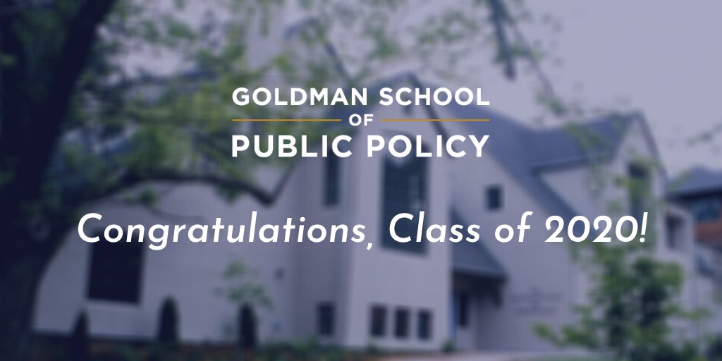 carriebarnes415's tweet photo. Congrats to the @GoldmanSchool class of 2020! You can put the 8-fold path to work by helping us think creatively about improving our world now. #GSPP2020 #CalGrad https://t.co/rxPUvtRcfW