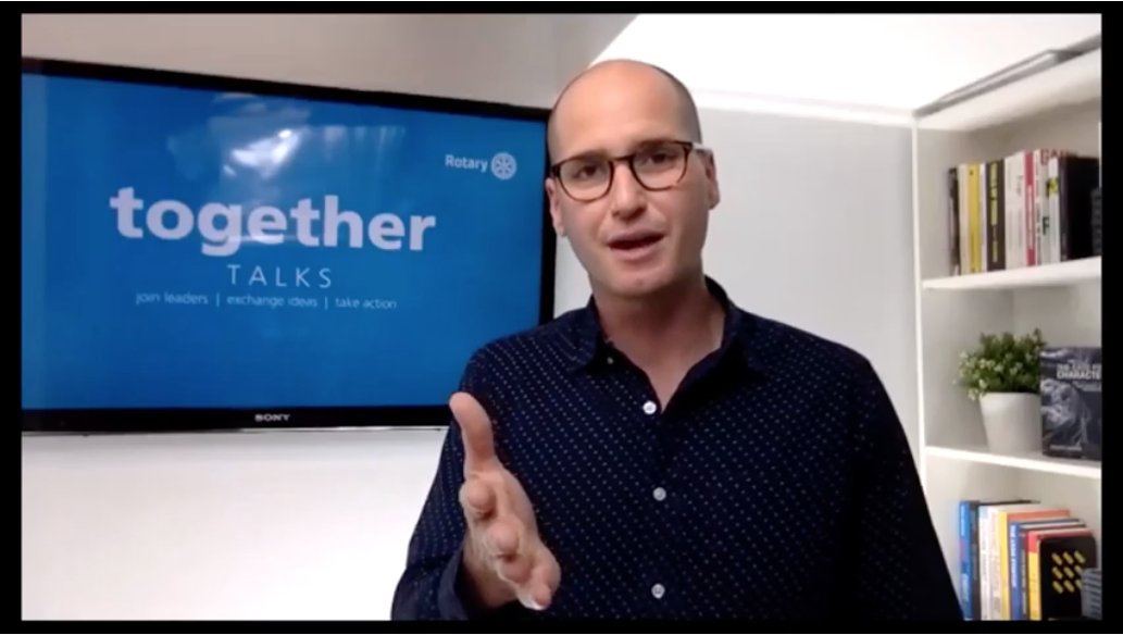 Listening to Michael McQueen on #togetherTalks about maintaining momentum in tough times. Marion from #Gibraltar &amp; Chris from #Ravensbourne Rotary clubs also along for the ride. Focus on the positive. Engage with younger generations <a href="/Rotaryeditor/">Dave King</a>