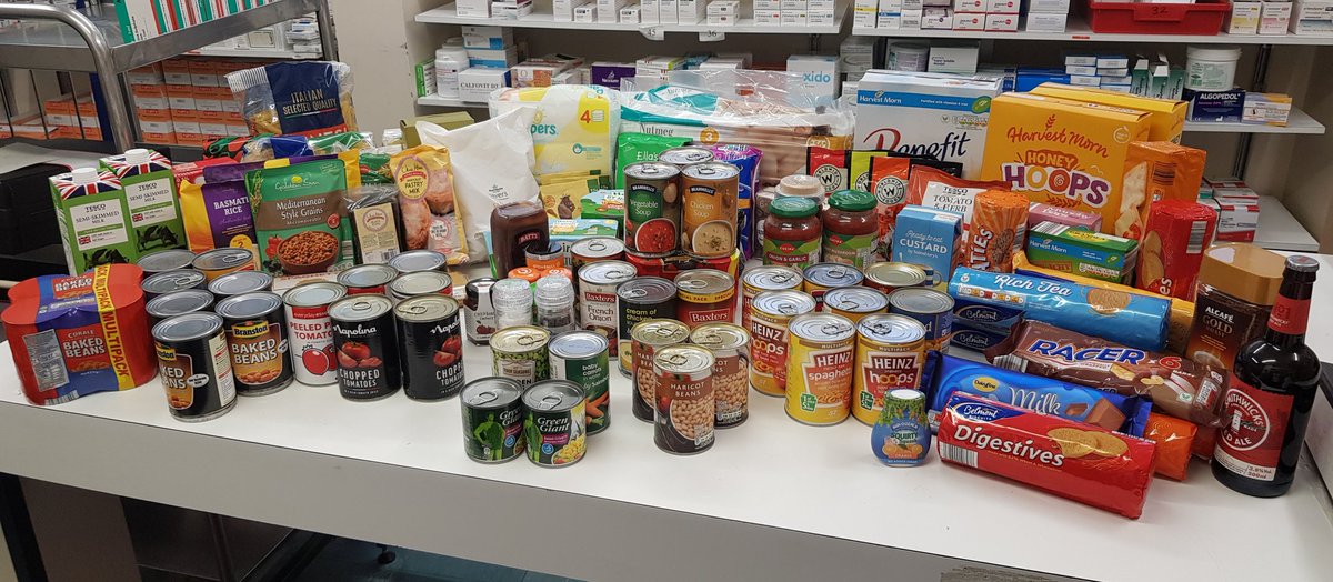 CeliaJoyMason's tweet photo. Extremely grateful to my lovely collegues at DMH pharmacy for the mountain of donations for the Kings church foodbank in Darlington. Really appreciate all the effort to help others @CDDFTpharmacy https://t.co/fsDaqD9ukL