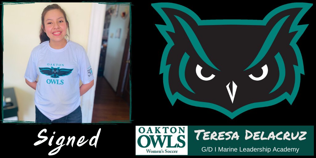 OaktonOwls's tweet photo. Announcing the commitment of Teresa Delacruz of Marine Leadership Academy to the #OaktonOwls Women's Soccer program! Welcome to the #OwlsNest! #OaktonStrong 🦉⚽️

@MarineSoccer https://t.co/EnZJI1AQJq