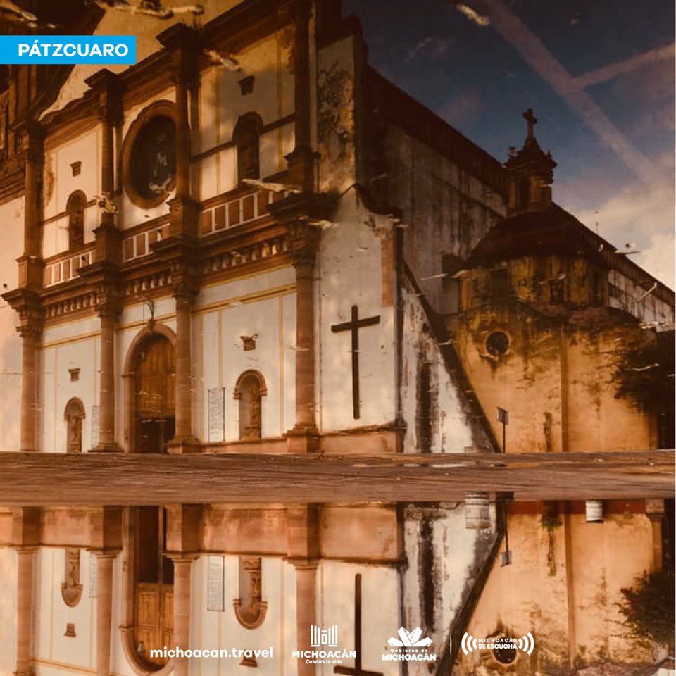 ClaudiaChavezLo's tweet photo. El Pueblo Mágico de Pátzcuaro nos regala increíbles postales. ¿Creerías que es un reflejo del agua? #Michoacán #CelebraLaVida https://t.co/bCu8r0DsMR