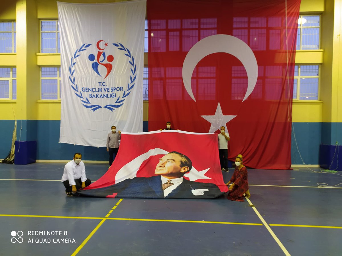 Hilvan_GM's tweet photo. 19 Mayıs Atatürk’ü Anma,Gençlik ve Spor Bayramı kutlama etkinlikleri kapsamında K. Spor Salonu ve Stat da İstiklal Marşını okuduk.#19MAYIS1919 #1919Ruhuyla #SporcuyuzBiz @kasapoglu @hamzayerlikaya
@sinanaksu @ihsanselimb @mehbaykan
@gencliksporbak @kocakaya_murat @Abdullah_Erin47 https://t.co/G7GixPFRcq