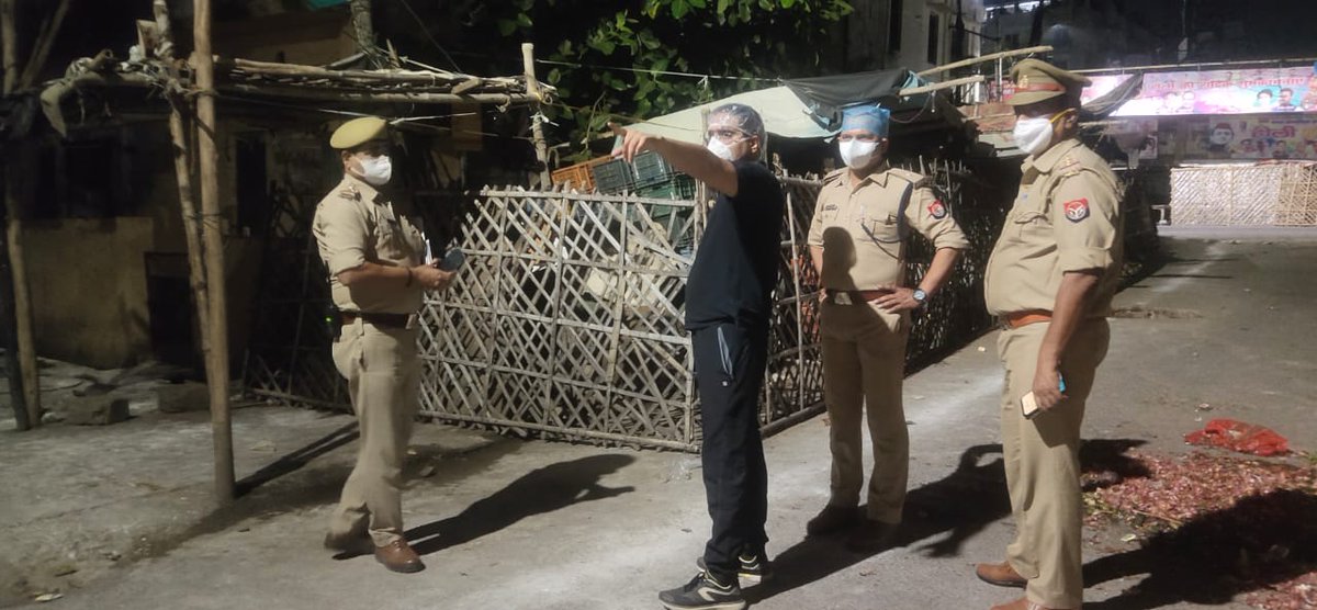 19/20 May 2020
Day spent under scorching sun &amp; dark midnight under street lights. Team <a href="/AdminLKO/">DM Lucknow</a> in service of Lucknowites. With ADM E, SDM Sarojini Nagar, officers of Awas Vikas Parishad in Vrindavan Yojna; &amp; ADCP North in Nishatganj.
Vishwa Bhushan
ADM TG
Lucknow
<a href="/CMOfficeUP/">CM Office, GoUP</a>