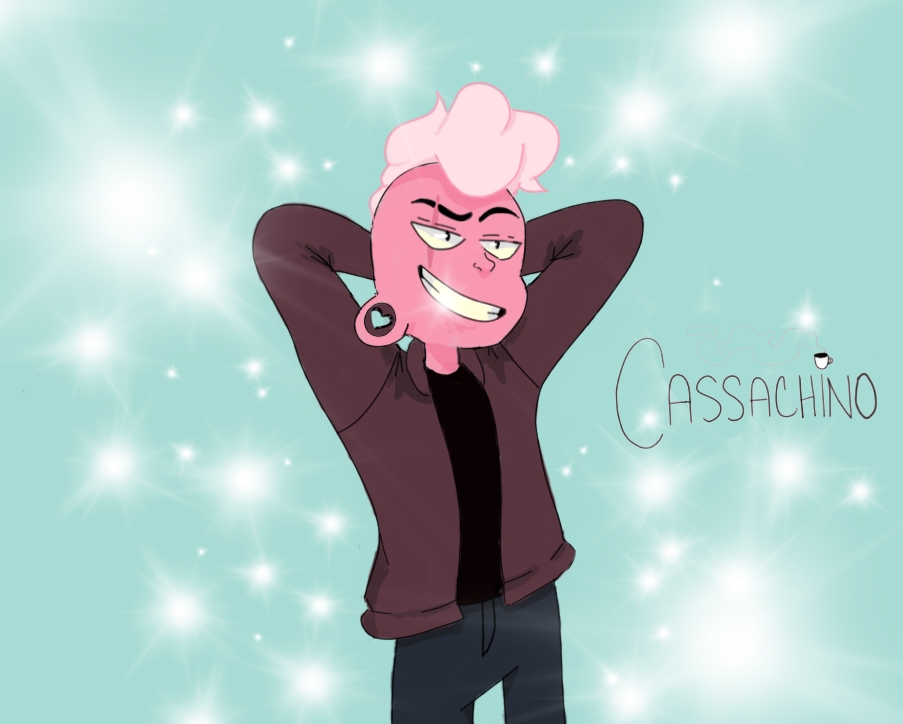 real_Cassachino's tweet photo. I DREW LARS! This was actually a commission I did for my friend. I haven't done many drawings with any semblance of a background, so that's definitely new territory for me. 
#StevenUniverse #PinkLars #cartoonNetwork #cartoons #cartoonart #FANART #digitalart #nonbinary  #Colorado https://t.co/E2CgXwHAMo