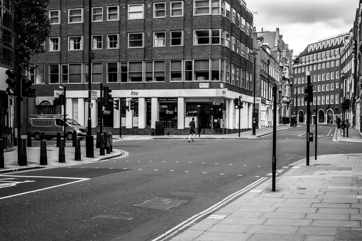No need for social distancing on the streets of SW1 as there’s no one about. Only workmen, cameramen and the odd runner can be spotted on the streets around Westminster. Barely any shops, cafes or offices are open.  https://www.instagram.com/sebastianepayne 