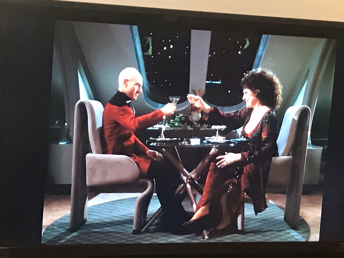 in this episode picard becomes a PI named "Dix" on the holodeck to avoid the advances of a deeply horny lwaxana troi. this show is.... God Tier