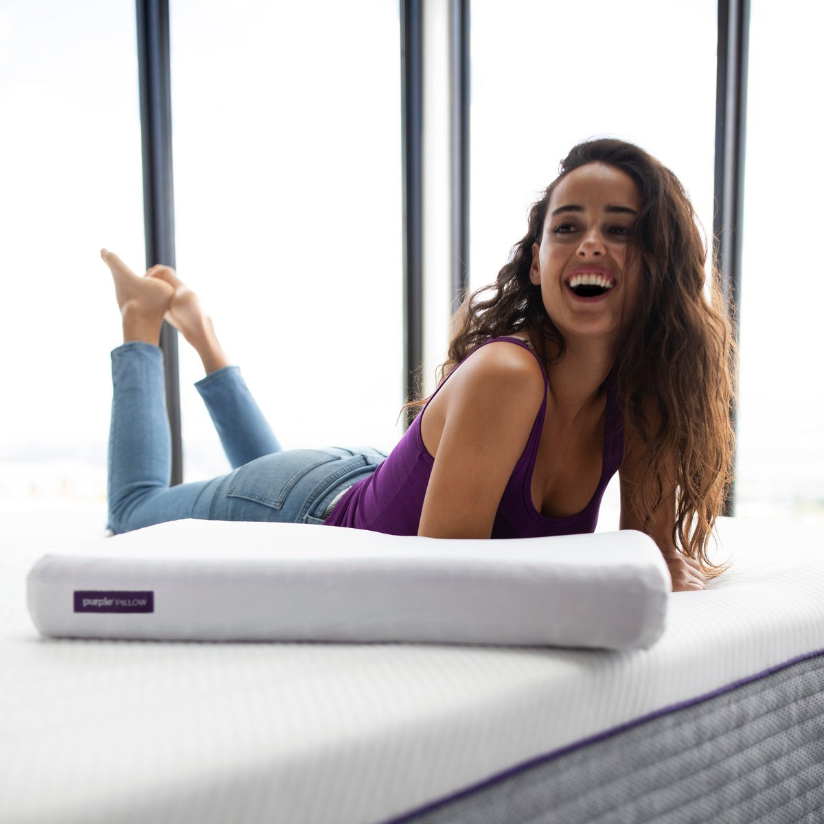GIVEAWAY! Looking for something cool and supportive? Enter to win a Purple Pillow! All you need to do to qualify is RT and follow us. 💜 #Giveaways