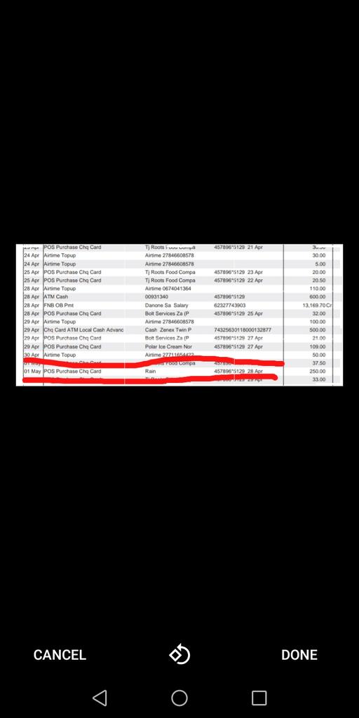 Lanethedarque's tweet photo. @rainSouthAfrica In total I paid Rain R508.34 I was billed twice, in March for April and April for May, but I only used your connection in April. Now I'm told I owe Rain R200. Is Rain a contract?

How am I a month behind? If I'm billed twice but I only used Rain in your connection in April? https://t.co/WXvWvX3yLF