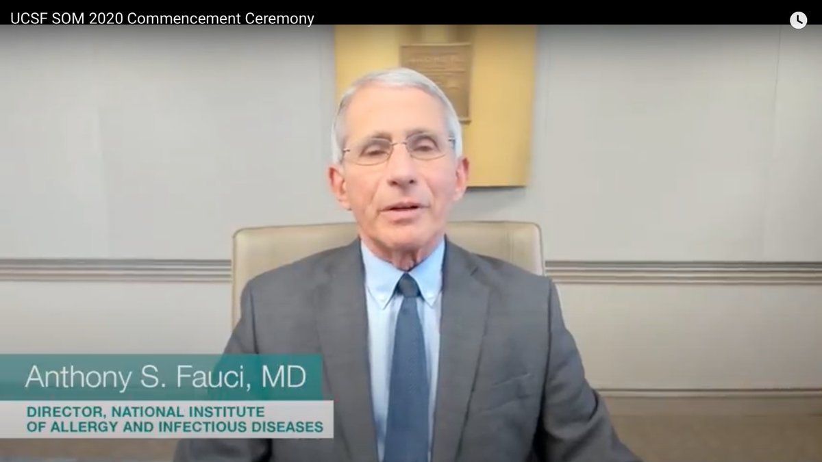 carrie_byington's tweet image. Watch the UCSF medical school commencement with special guest Dr. Anthony Fauci @DrAnthonyF. His address to students begins at about minute 51.

youtu.be/HSJhcaQEVn8